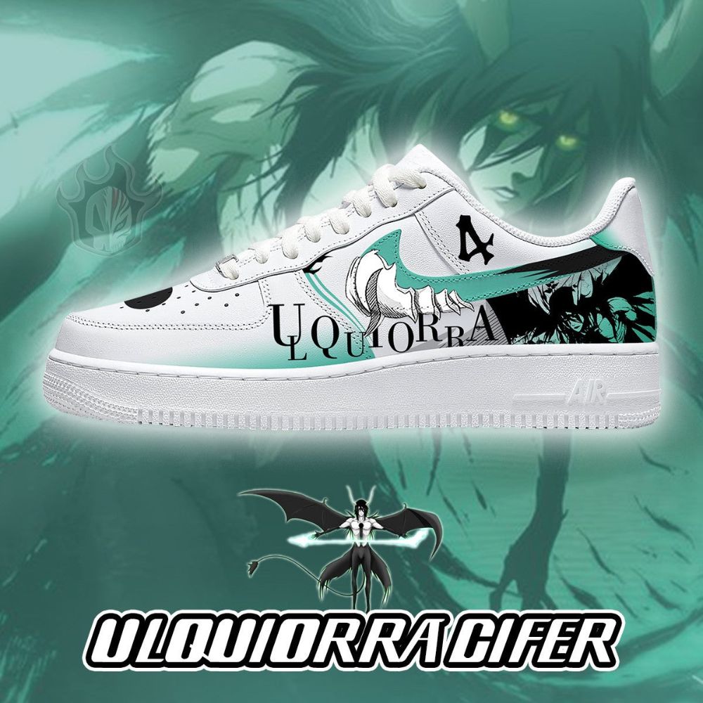 Ulquiorra Cifer Bleach Air Force 1 Shoes Sneakers For Anime Fans