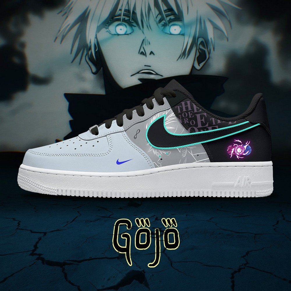 Satoru Gojo Hot Anime Jujutsu Kaisen Air Force 1 Shoes Sneakers For Anime Fans