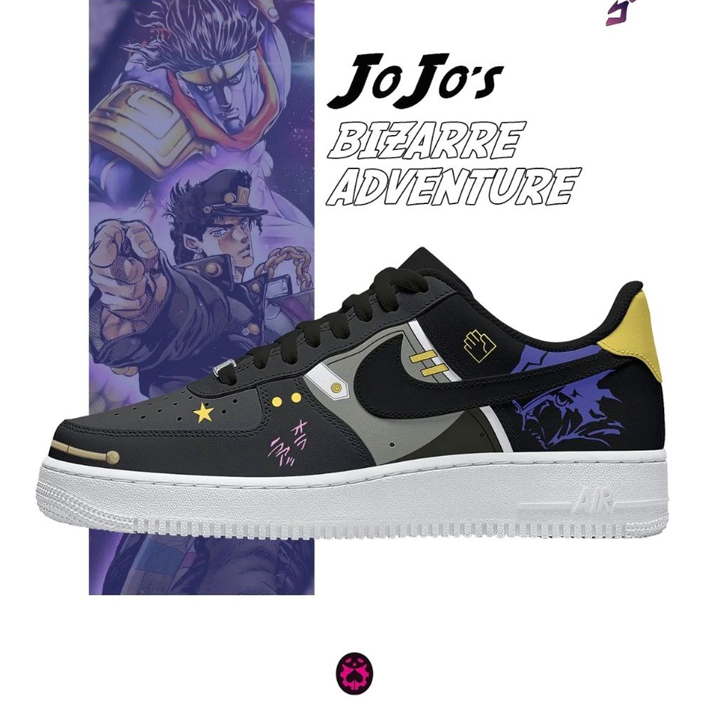 Jotaro Kujo Jojo Bizarre Adventure Air Force 1 Shoes Sneakers For Anime Fans