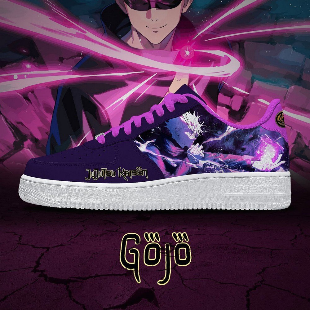 Satoru Gojo Char Jujutsu Kaisen Air Force 1 Shoes Sneakers For Anime Fans