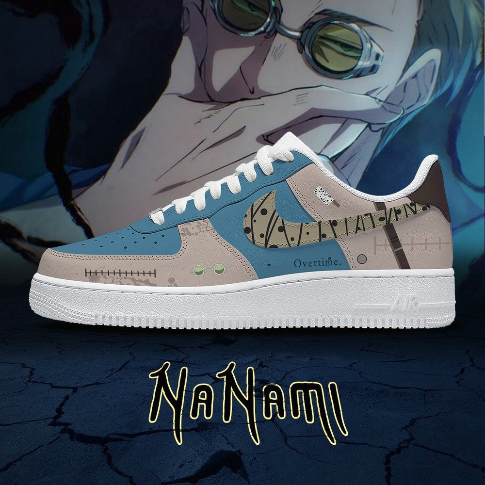 Kento Nanami Hot Anime Jujutsu Kaisen Air Force 1 Shoes Sneakers For Anime Fans