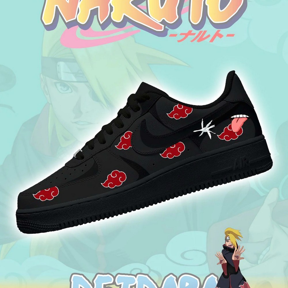 Deidara Hot Anime Akatsuki Air Force 1 Shoes Sneakers For Anime Fans
