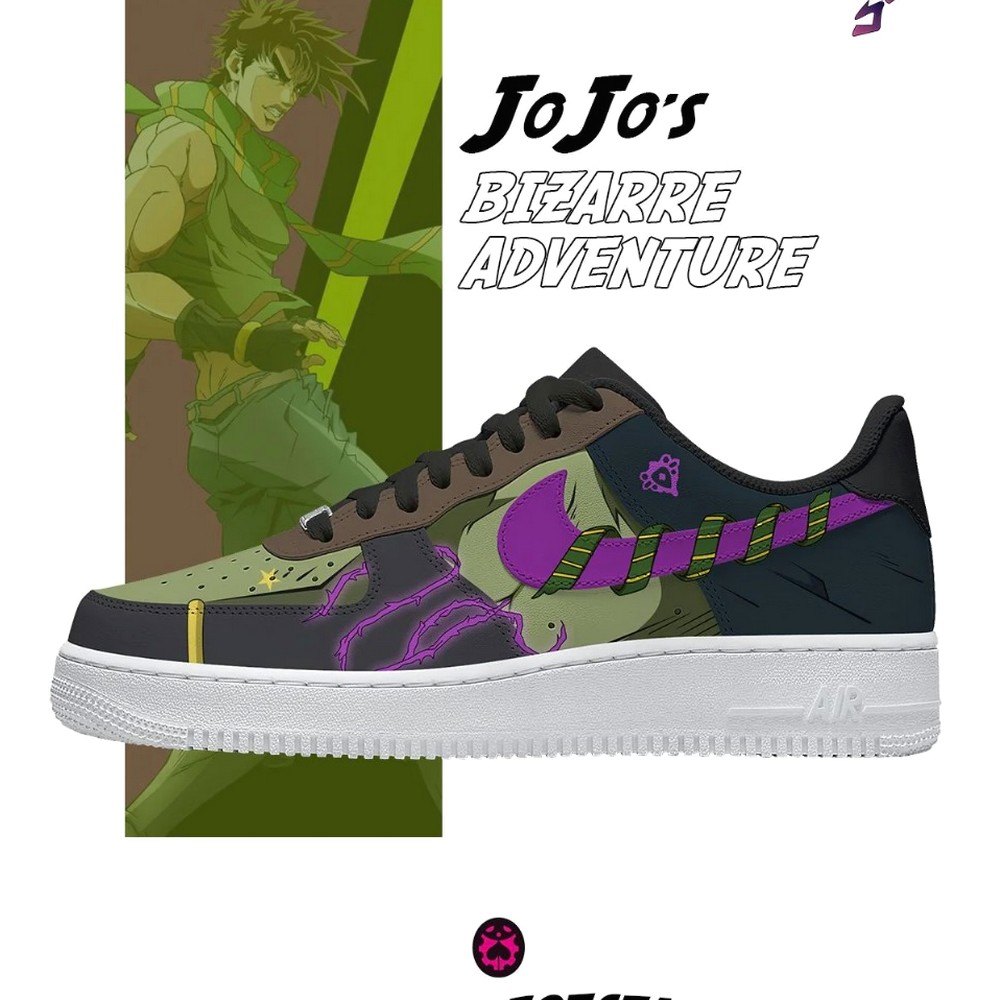 Joseph Joestar Jojo Bizarre Adventure Air Force 1 Shoes Sneakers For Anime Fans