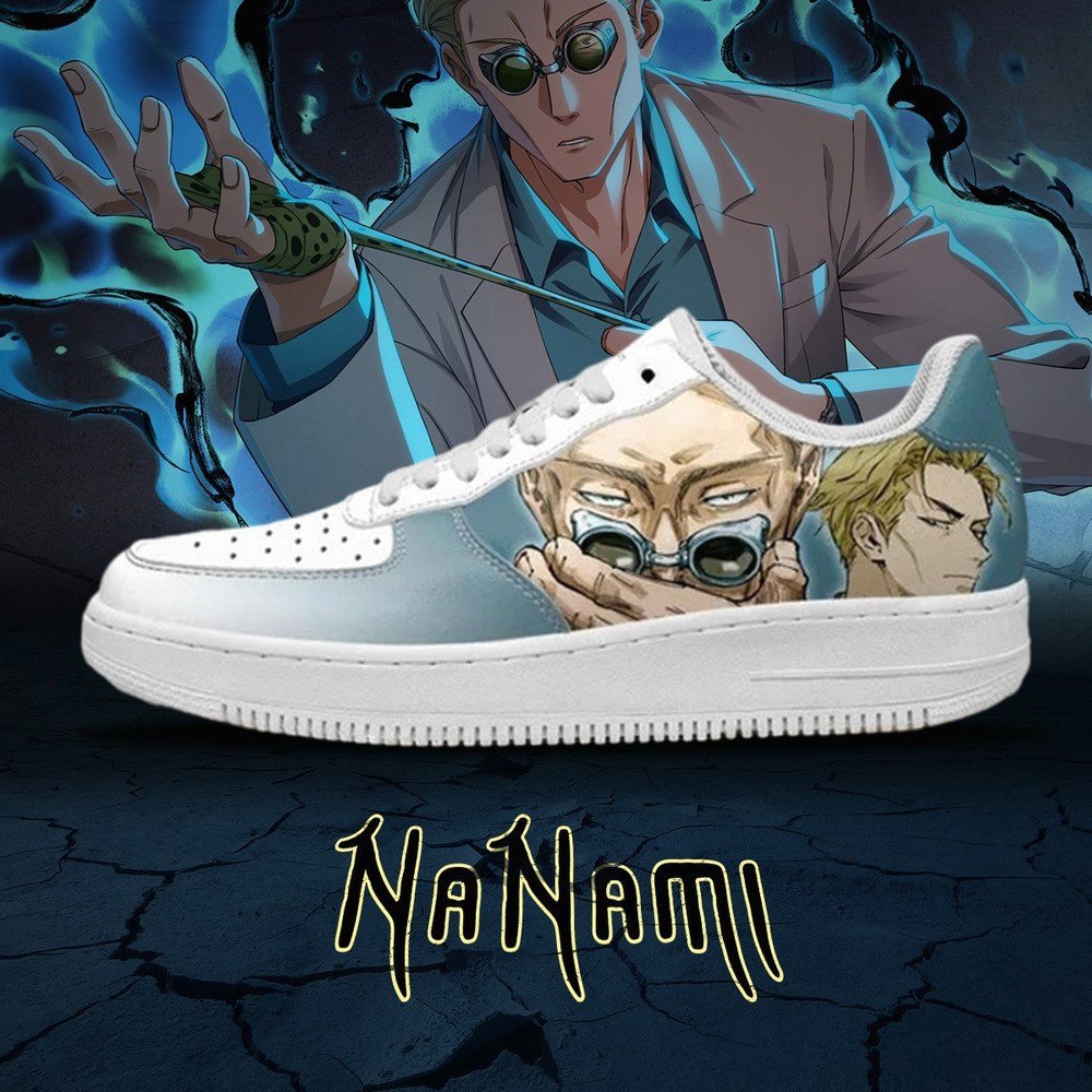 Kento Nanami Anime Jujutsu Kaisen Air Force 1 Shoes Sneakers For Anime Fans