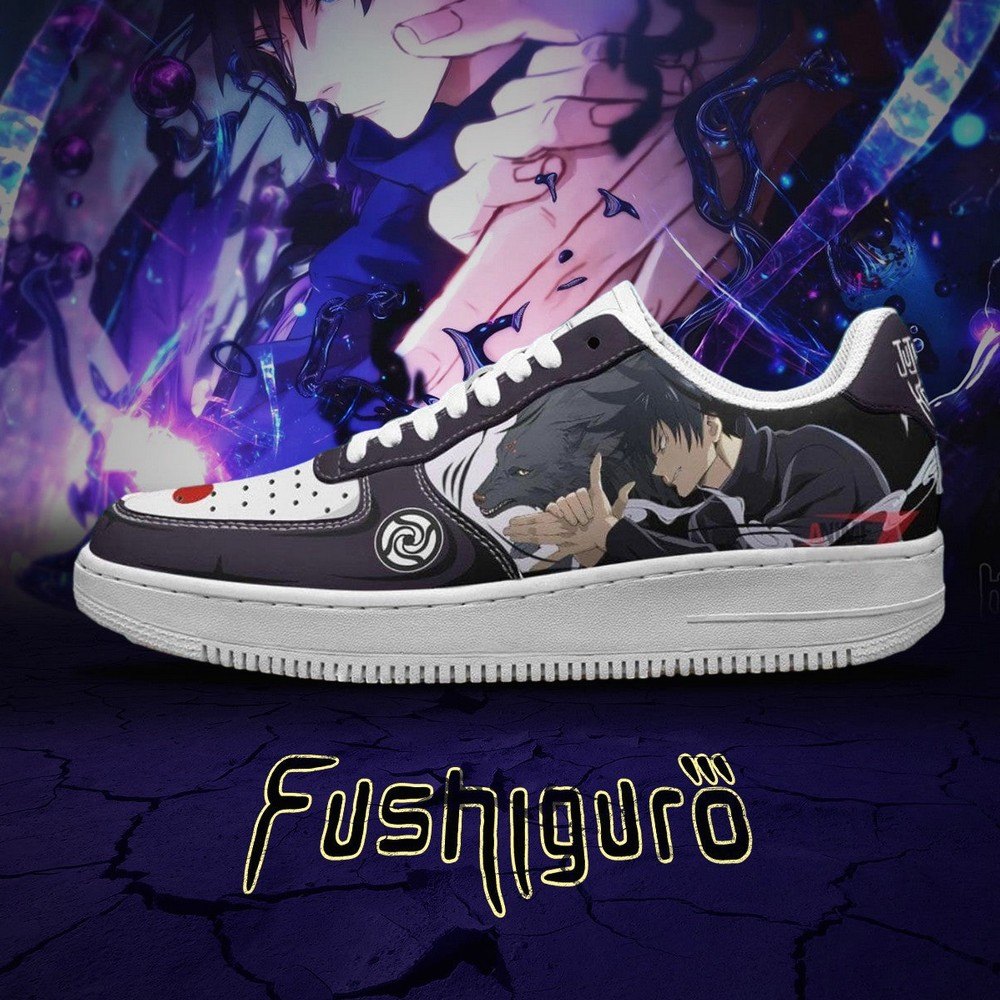 Megumi Fushiguro Char Jujutsu Kaisen Air Force 1 Shoes Sneakers For Anime Fans