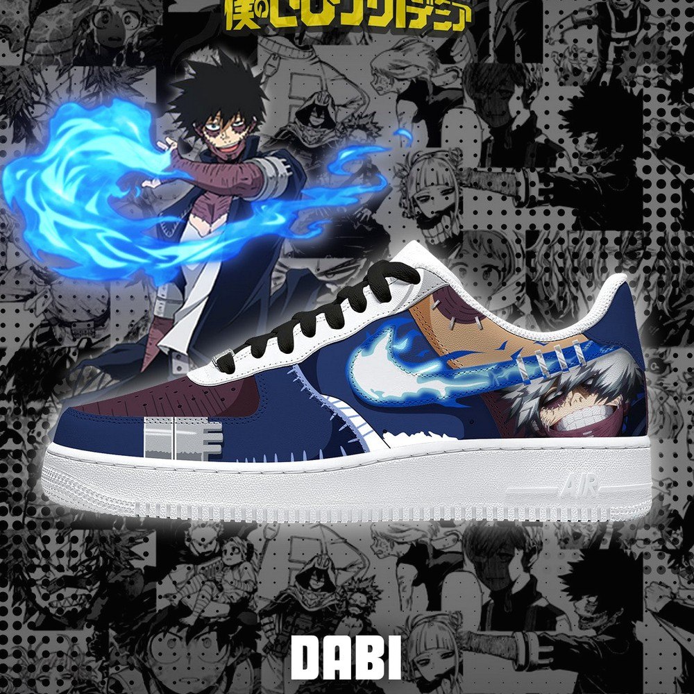 Dabi My Hero Academia Air Force 1 Shoes Sneakers Gift For Anime Fan