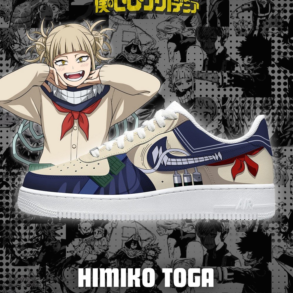 Himiko Toga My Hero Academia Air Force 1 Shoes Sneakers Gift For Anime Fan
