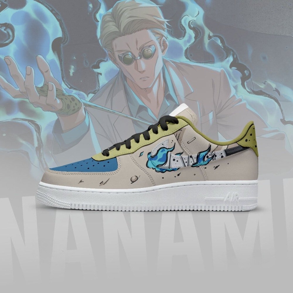Nanami Jujutsu Kaisen Air Force 1 Shoes Sneakers For Anime Fans