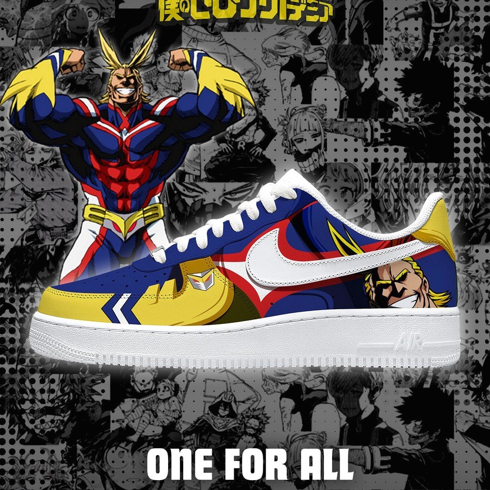 One For All My Hero Academia Air Force 1 Shoes Sneakers For Anime Fans