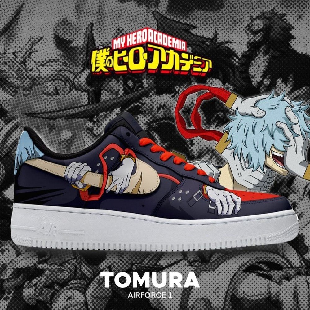 Tomura Shigaraki My Hero Academia Air Force 1 Shoes Sneakers For Anime Fans