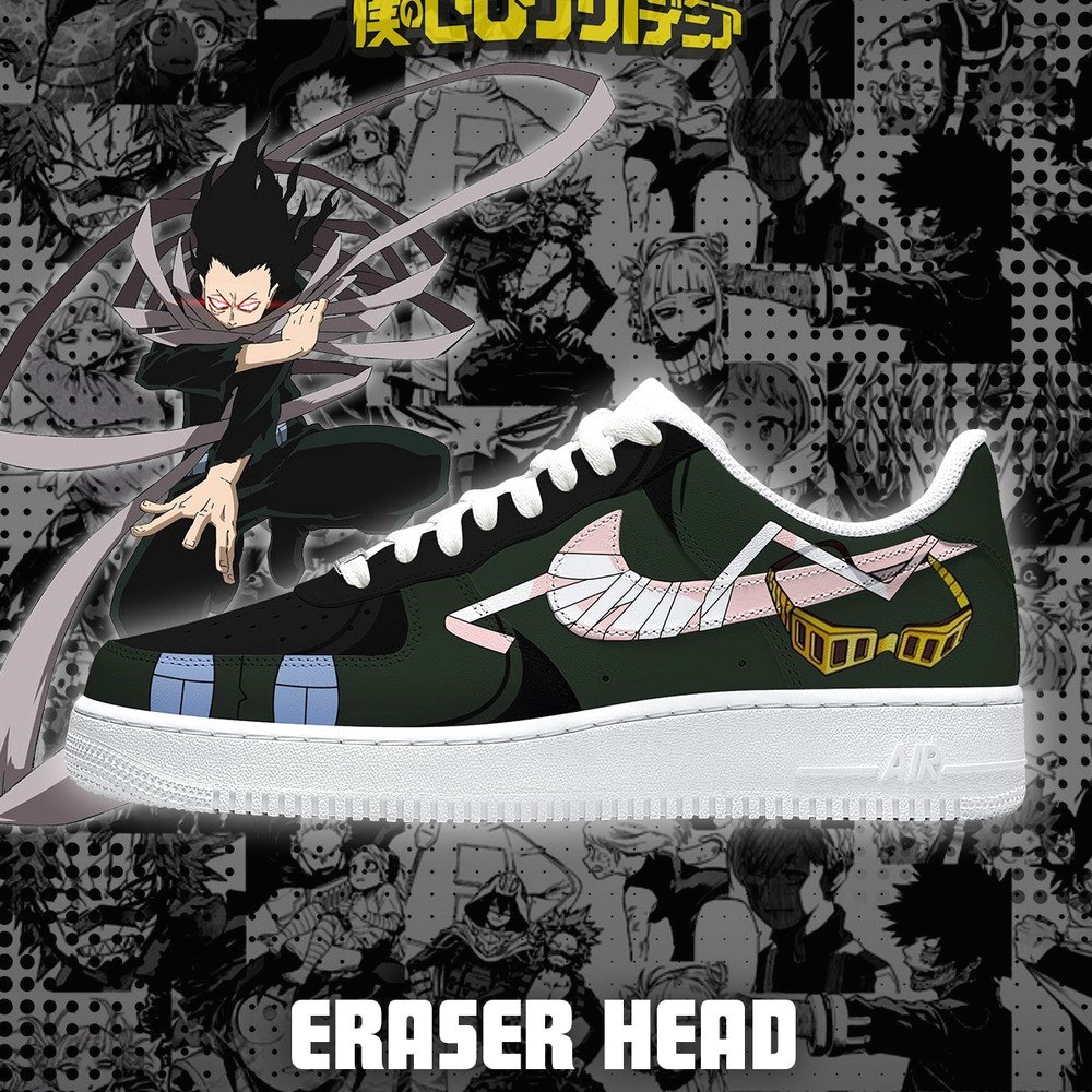 Eraser Head My Hero Academia Air Force 1 Shoes Sneakers For Anime Fans
