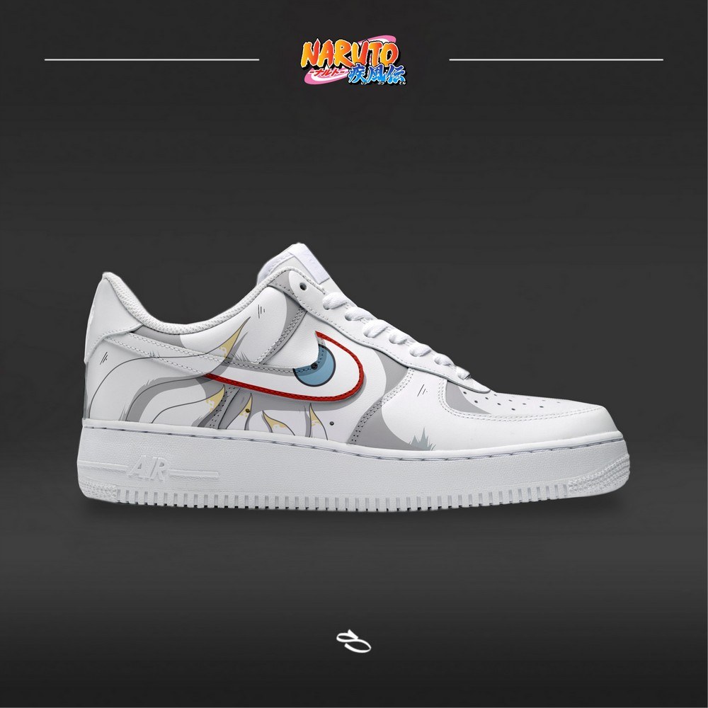 Five Tails Bijuu Koku Naruto Air Force 1 Shoes Sneakers For Anime Fans
