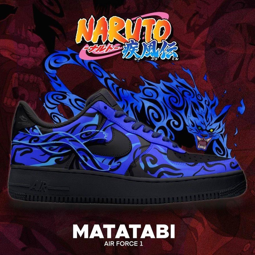 Matatabi Naruto Air Force 1 Shoes Sneakers For Anime Fans