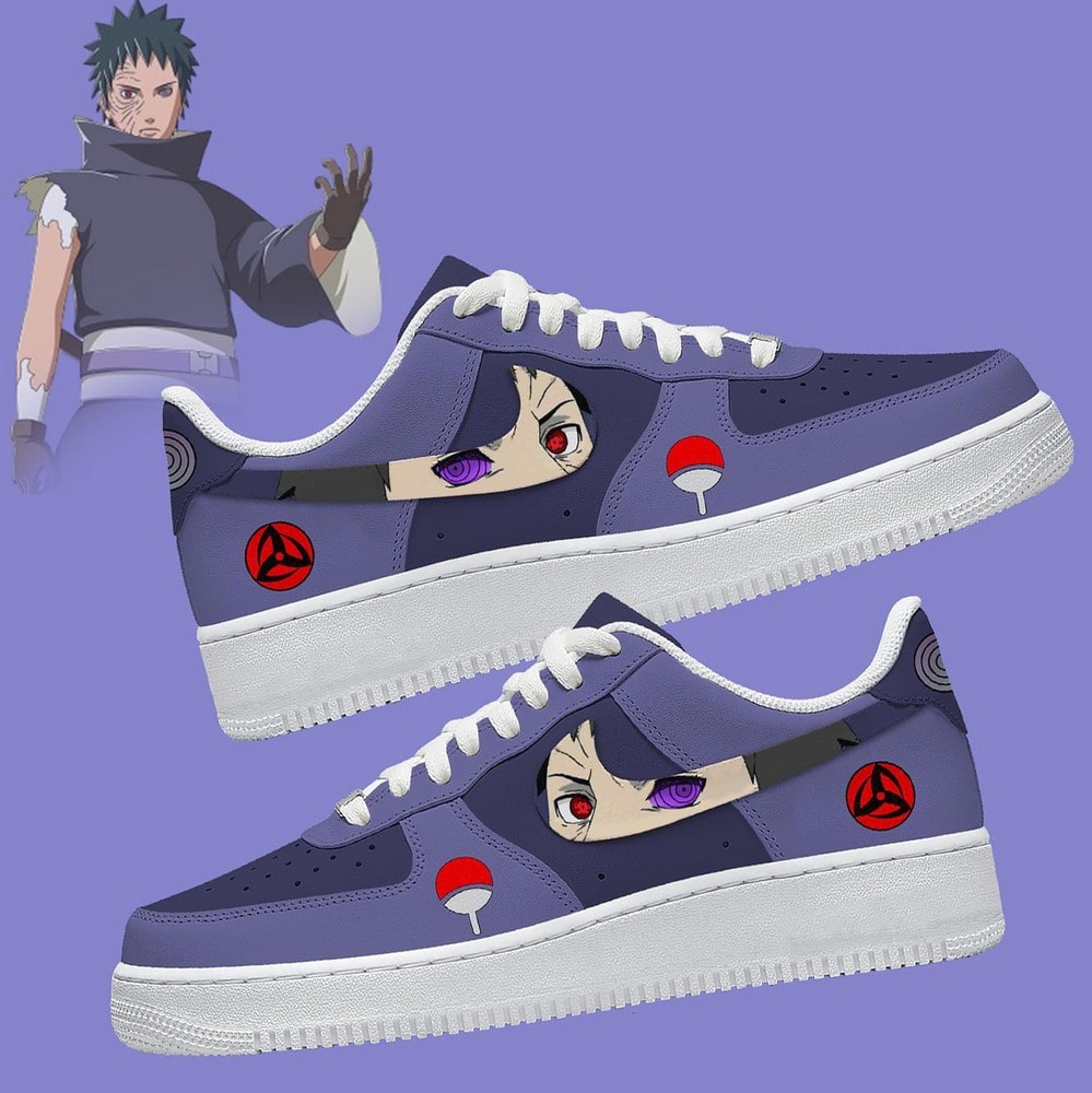 Naruto Obito Nike Air Force 1 Shoes Sneakers For Anime Fans