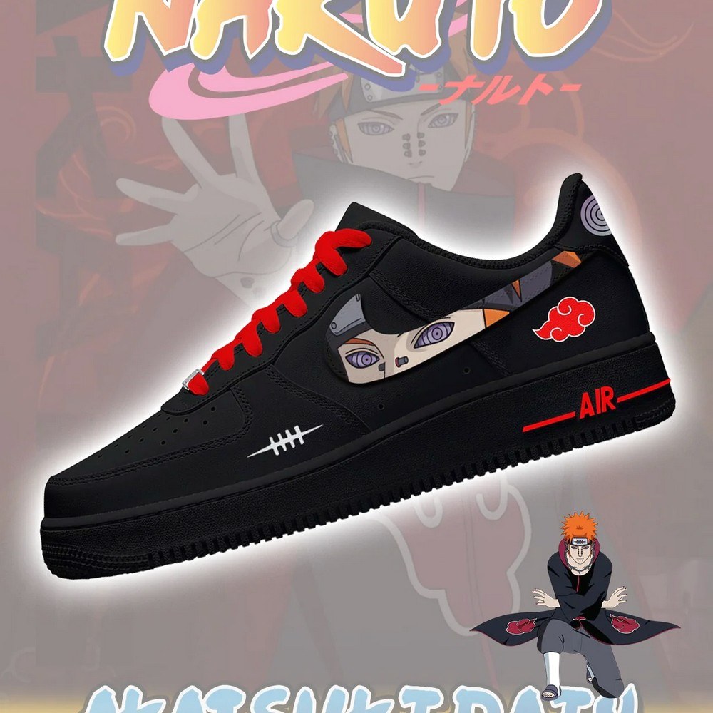 Pain Akatsuki Air Force 1 Shoes Sneakers For Anime Fans
