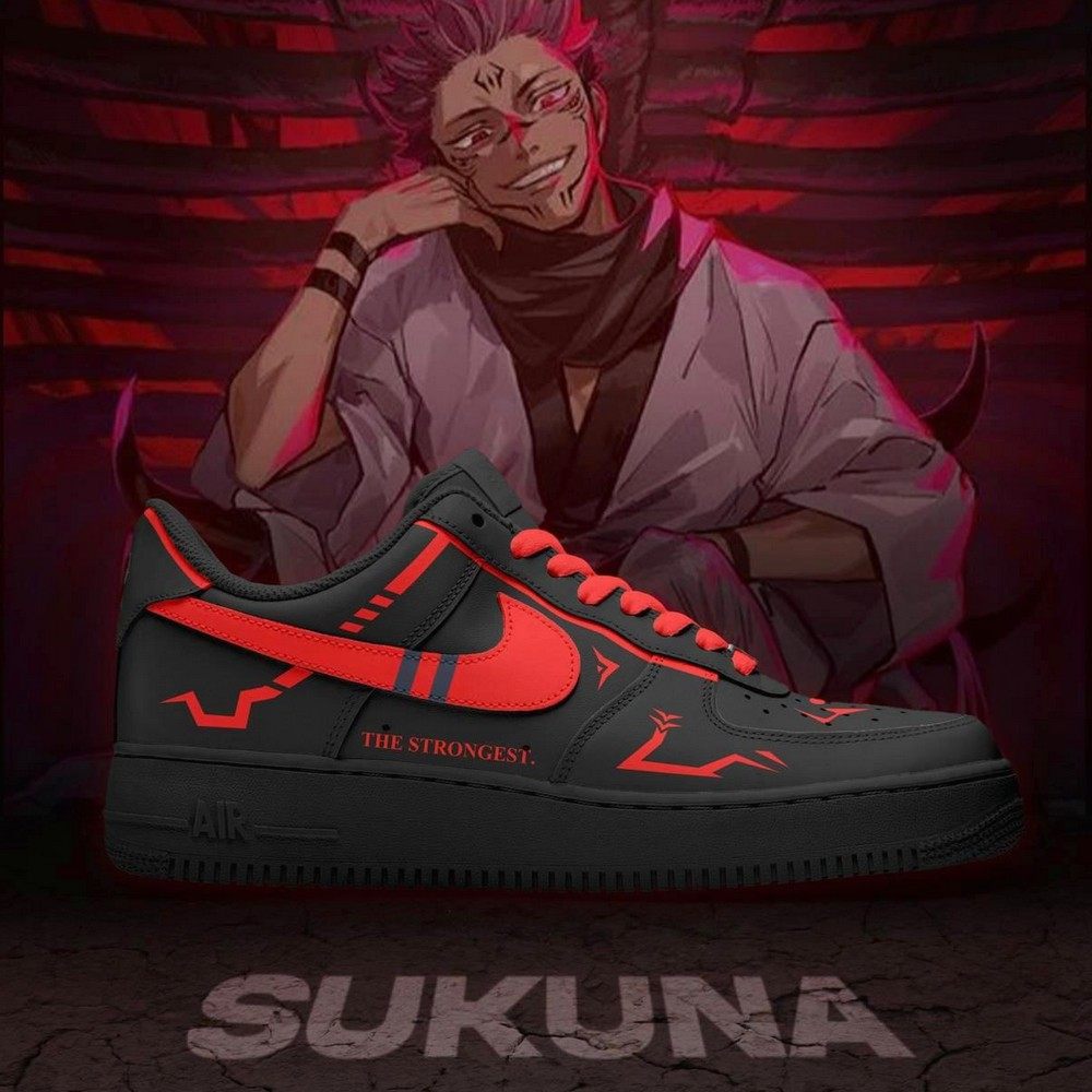 Sukuna Jujutsu Kaisen Air Force 1 Shoes Sneakers For Anime Fans