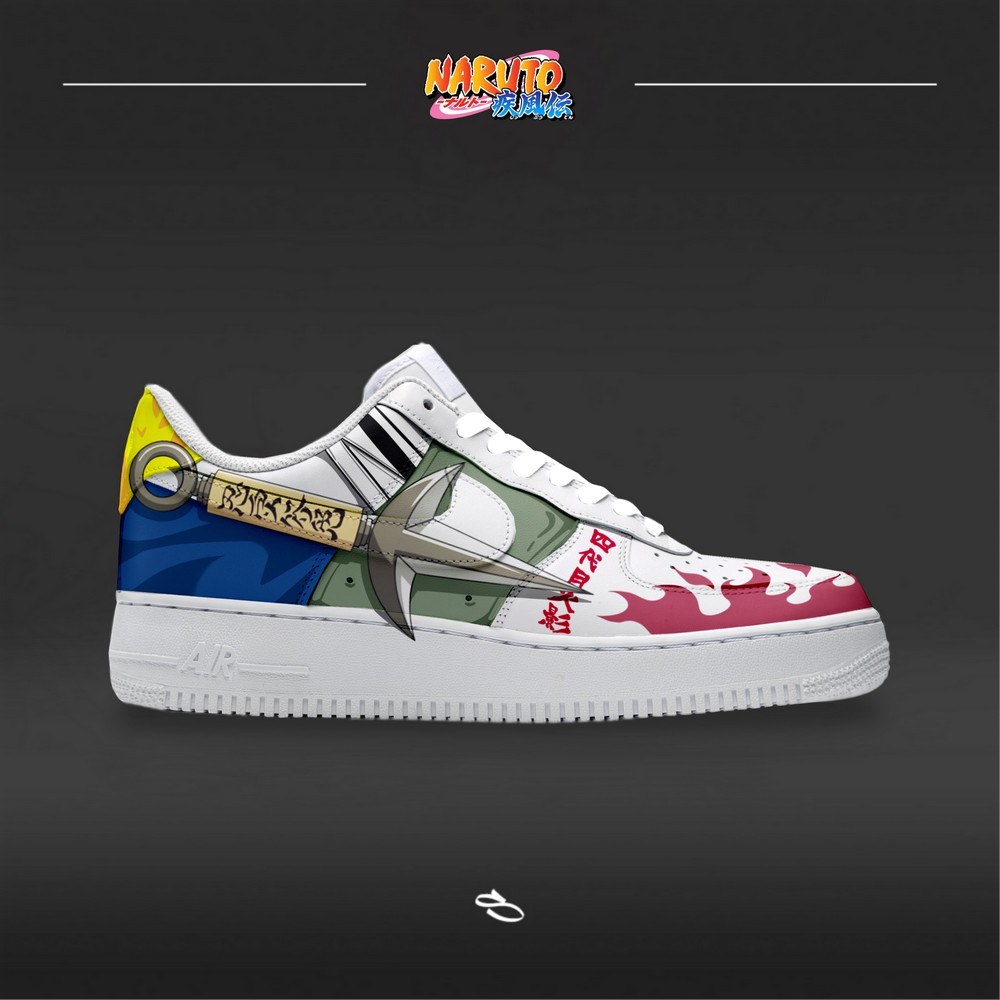 Namikaze Minato Hokage Naruto Air Force 1 Shoes Sneakers For Anime Fans