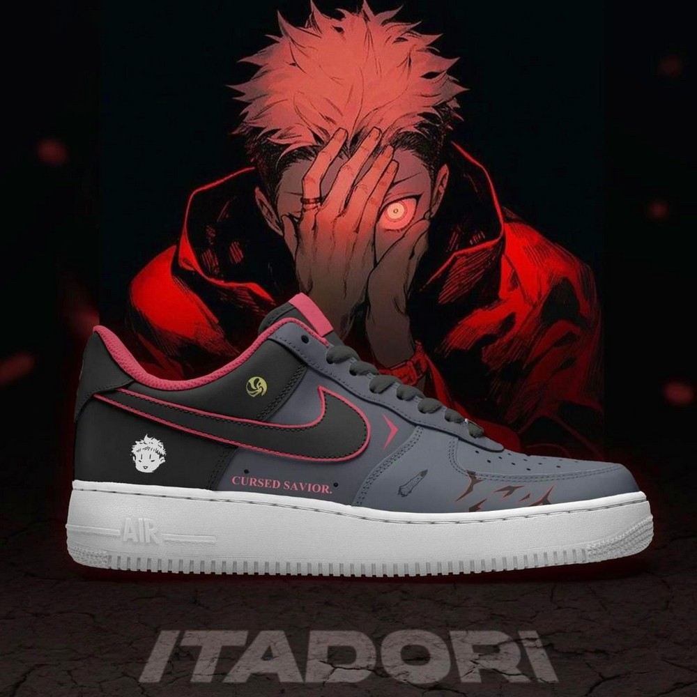 Yuji Itadori Jujutsu Kaisen Air Force 1 Shoes Sneakers For Anime Fans