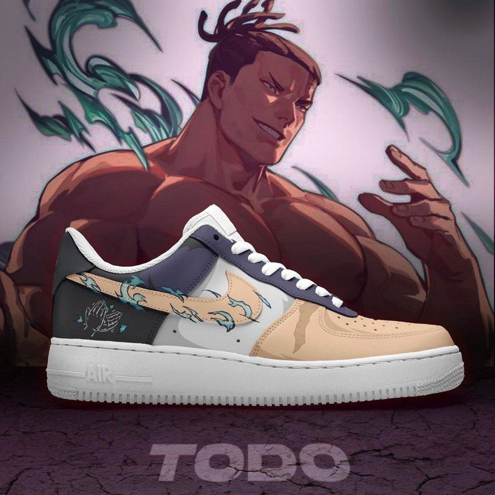Todo Jujutsu Kaisen Air Force 1 Shoes Sneakers For Anime Fans