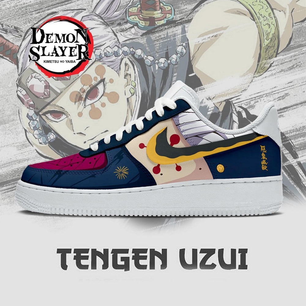 Kimetsu No Yaiba Demon Slayer Nike Air Force 1 Shoes Sneakers For Anime Fans