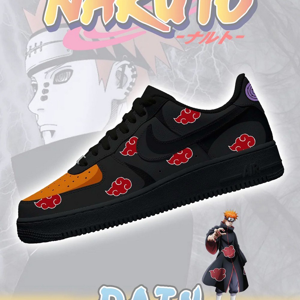 Pain Hot Anime Akatsuki Air Force 1 Shoes Sneakers For Anime Fans