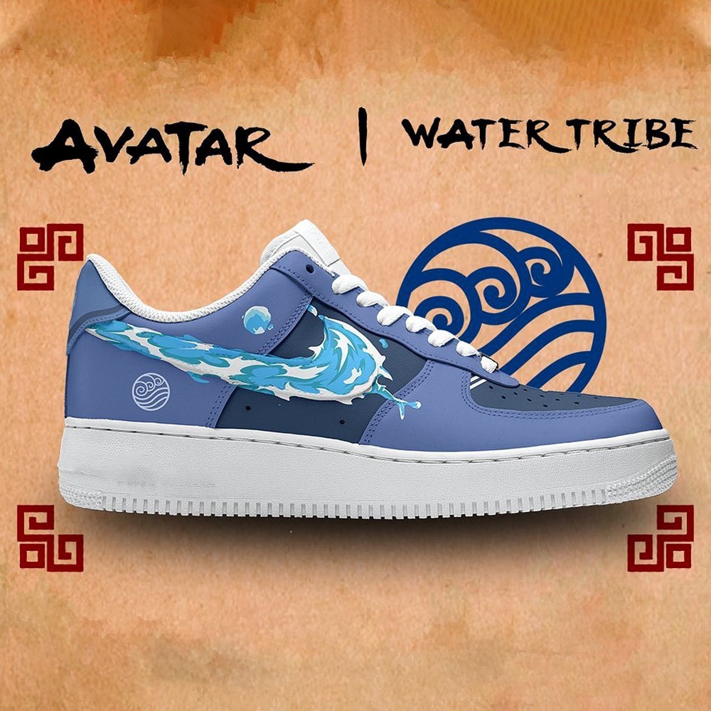 Water Tribe Avatar The Last Airbender Nike Air Force 1 Shoes Sneakers For Anime Fans