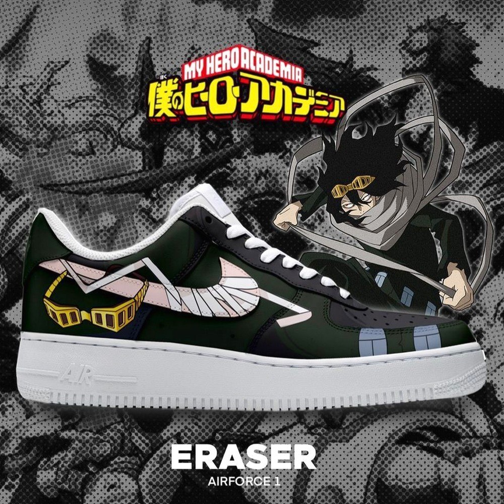 Eraser My Hero Academia Air Force 1 Shoes Sneakers Gift For Anime Fans