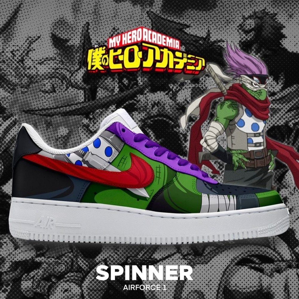 Spinner My Hero Academia Air Force 1 Shoes Sneakers For Anime Fans