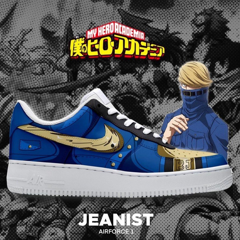 Jeanist My Hero Academia Air Force 1 Shoes Sneakers Gift For Anime Fans