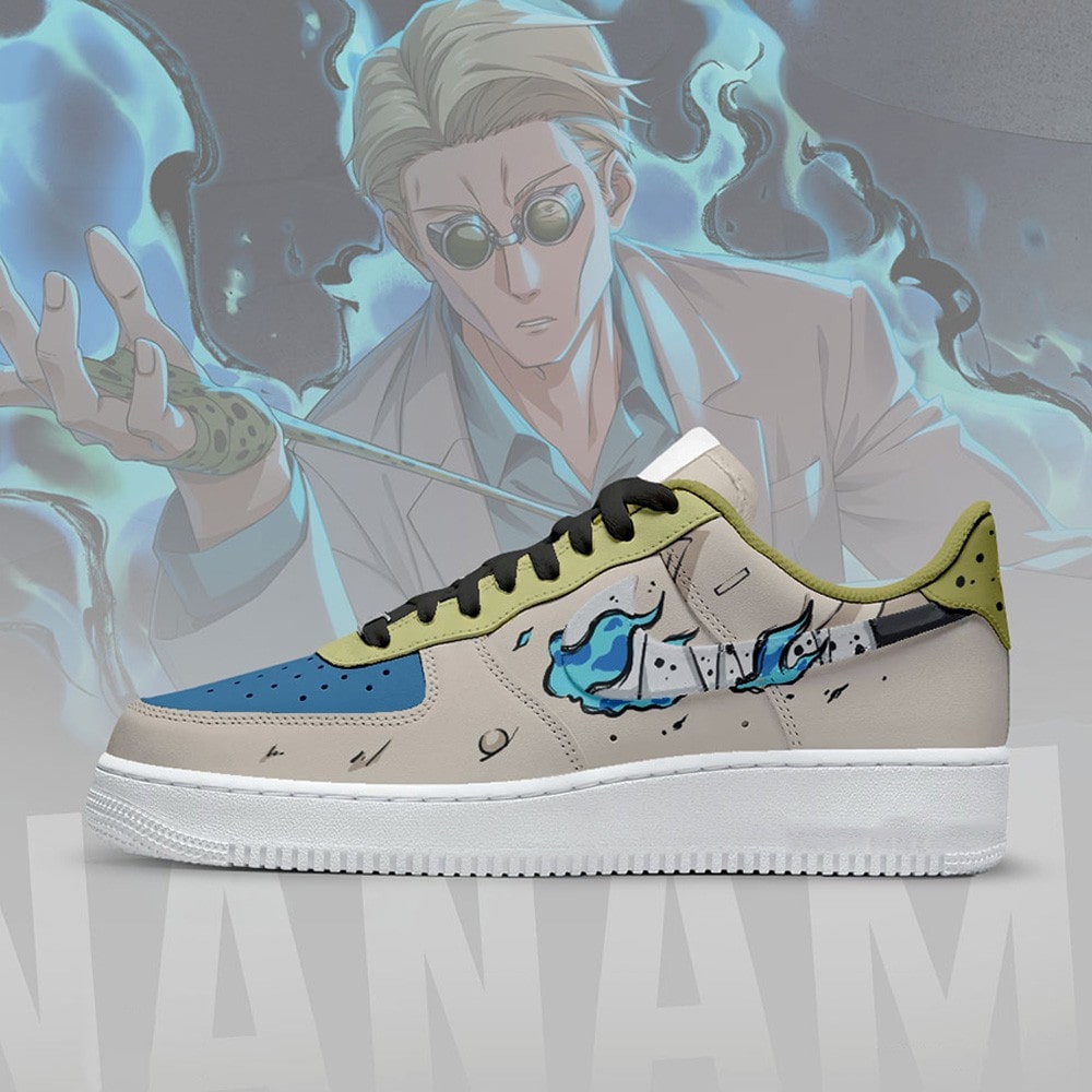 Nanami Jujutsu Kaisen Nike Air Force 1 Shoes Sneakers For Anime Fans
