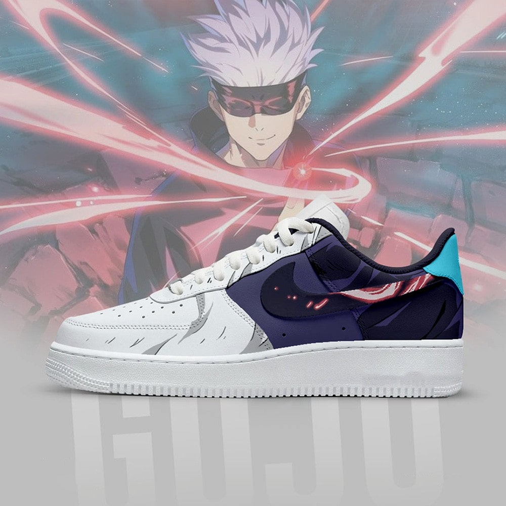 Gojo Jujutsu Kaisen Nike Air Force 1 Shoes Sneakers For Anime Fans