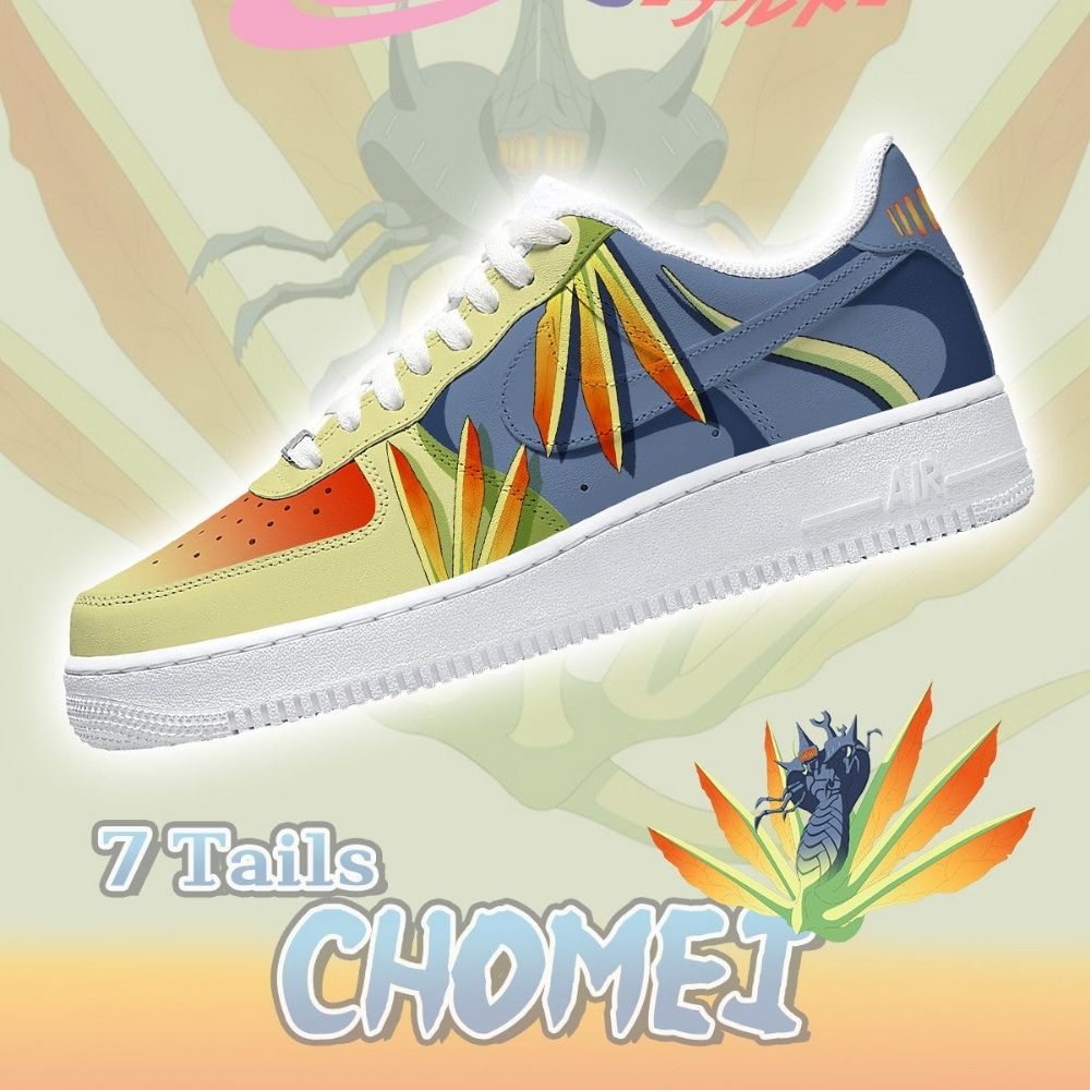 Seven Tails Chomei Naruto Air Force 1 Shoes For Anime Fans