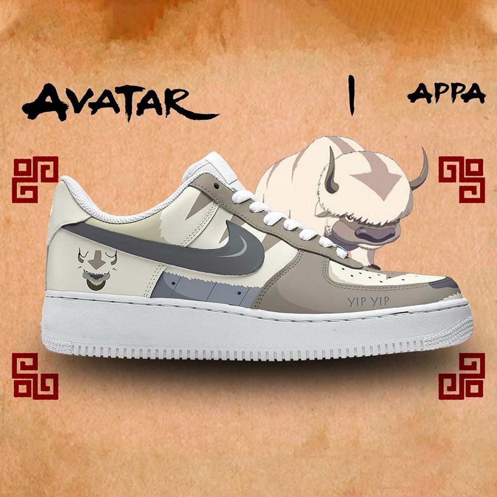 Apra Avatar The Last Airbender Nike Air Force 1 Shoes Sneakers For Anime Fans