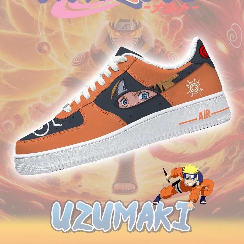 Uzumaki Anime Naruto Air Force 1 Shoes For Anime Fans