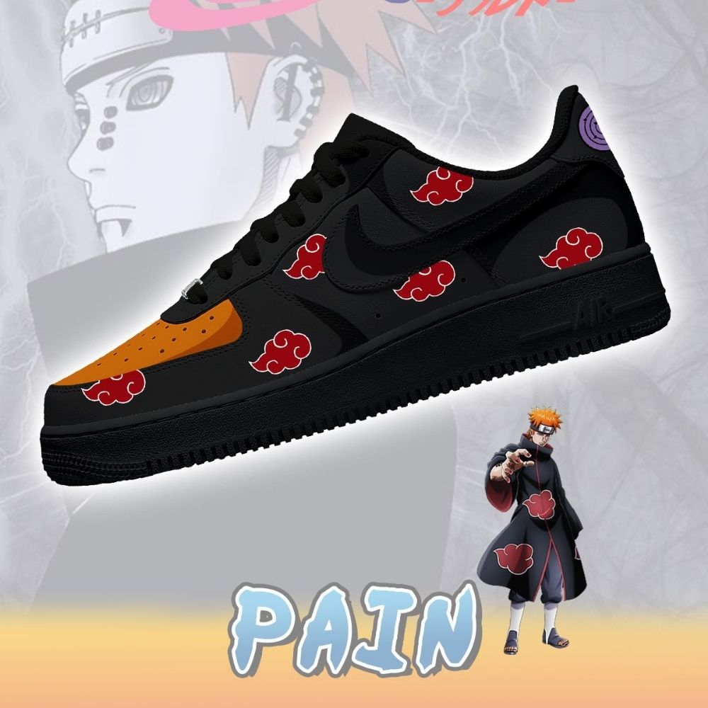Akatsuki Pain Anime Naruto Air Force 1 Shoes For Anime Fans
