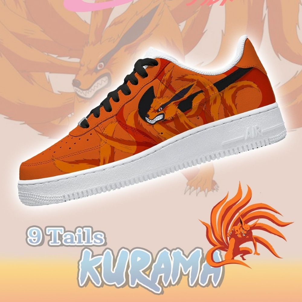 Nine Tails Kurama Naruto Air Force 1 Shoes For Anime Fans