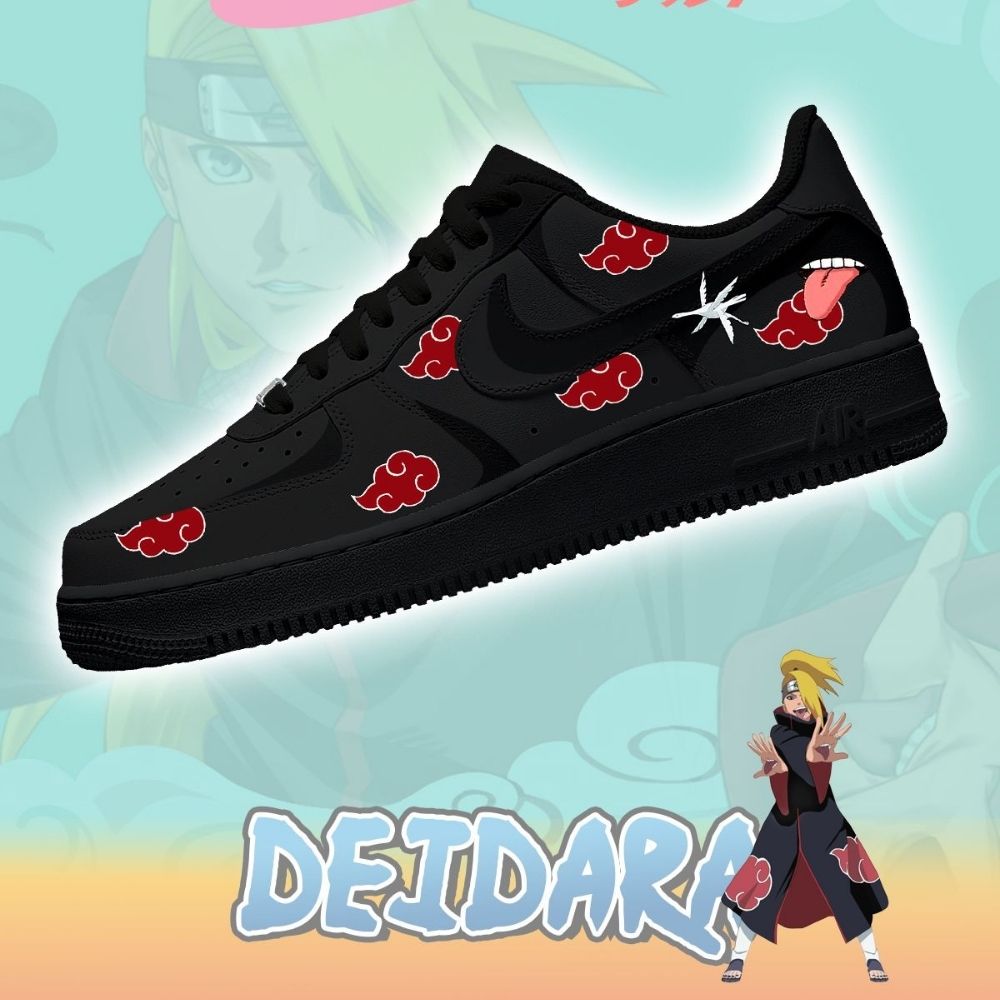 Akatsuki Deidara Hot Anime Naruto Air Force 1 Shoes For Anime Fans
