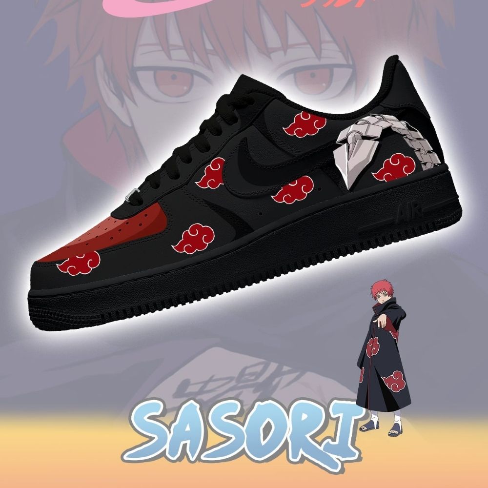 Akatsuki Sasori Anime Naruto Air Force 1 Shoes For Anime Fans