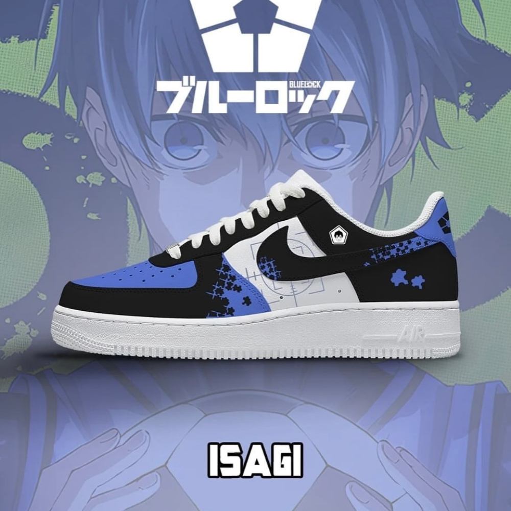 Isahi Blue Lock Air Force 1 Shoes For Anime Fans