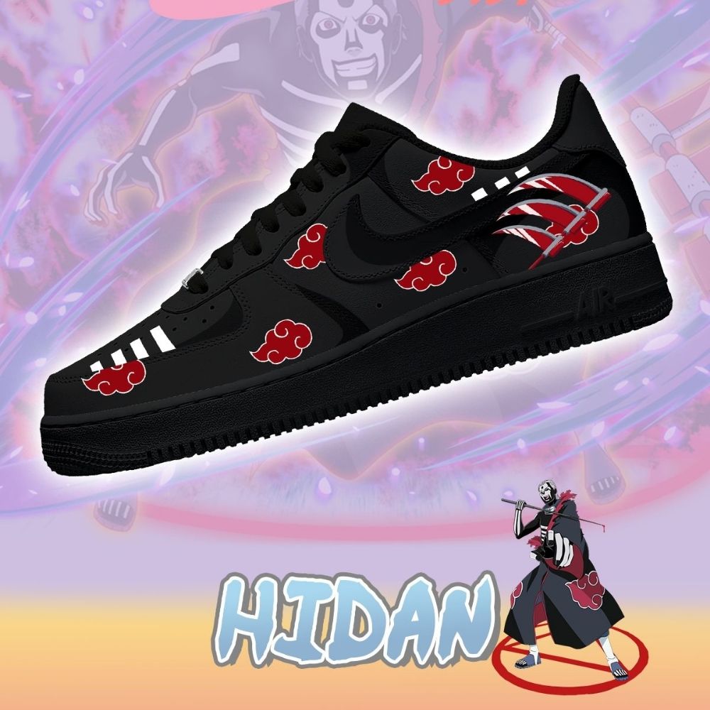 Akatsuki Hidan Anime Naruto Air Force 1 Shoes For Anime Fans