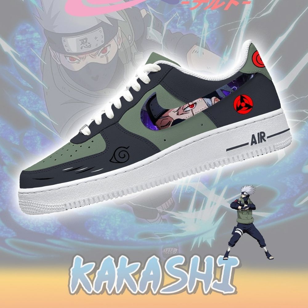 Kakashi Naruto Air Force 1 Shoes For Anime Fans