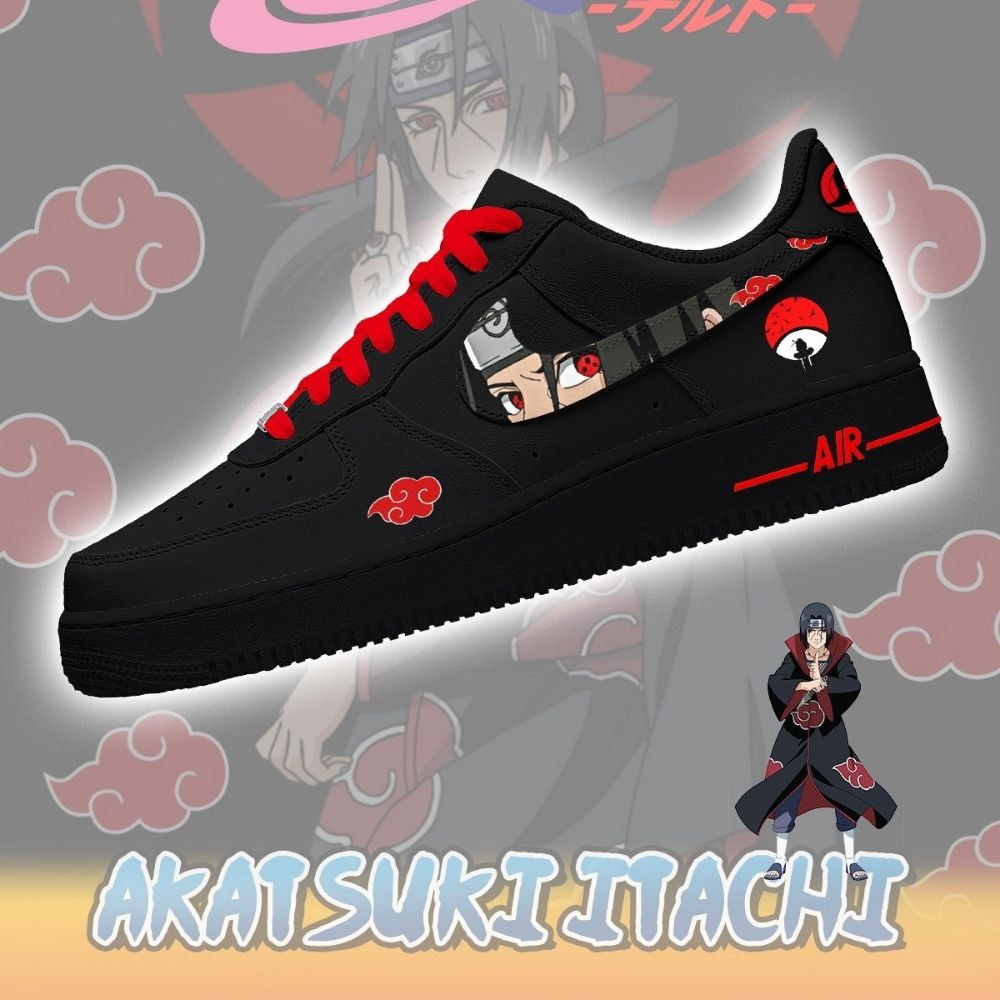 Akatsuki Anime Naruto Air Force 1 Shoes For Anime Fans