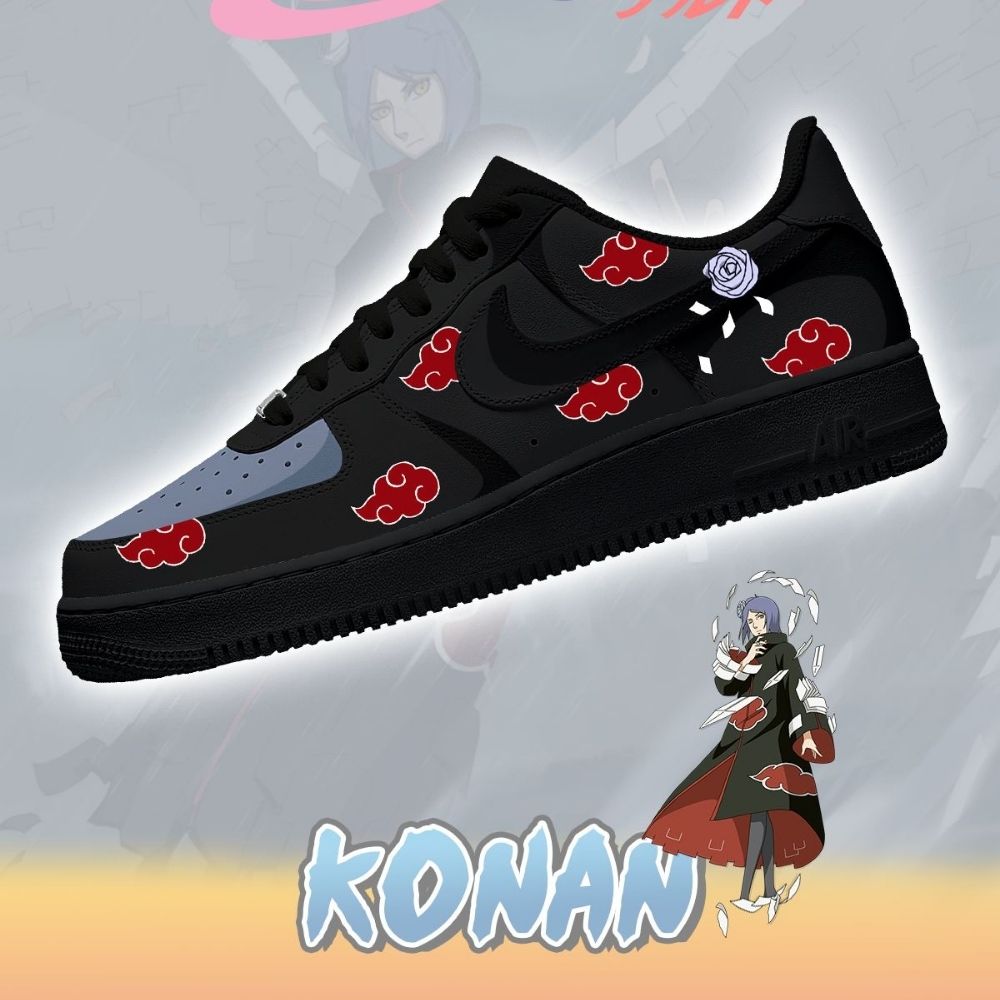 Akatsuki Konan Anime Naruto Air Force 1 Shoes For Anime Fans