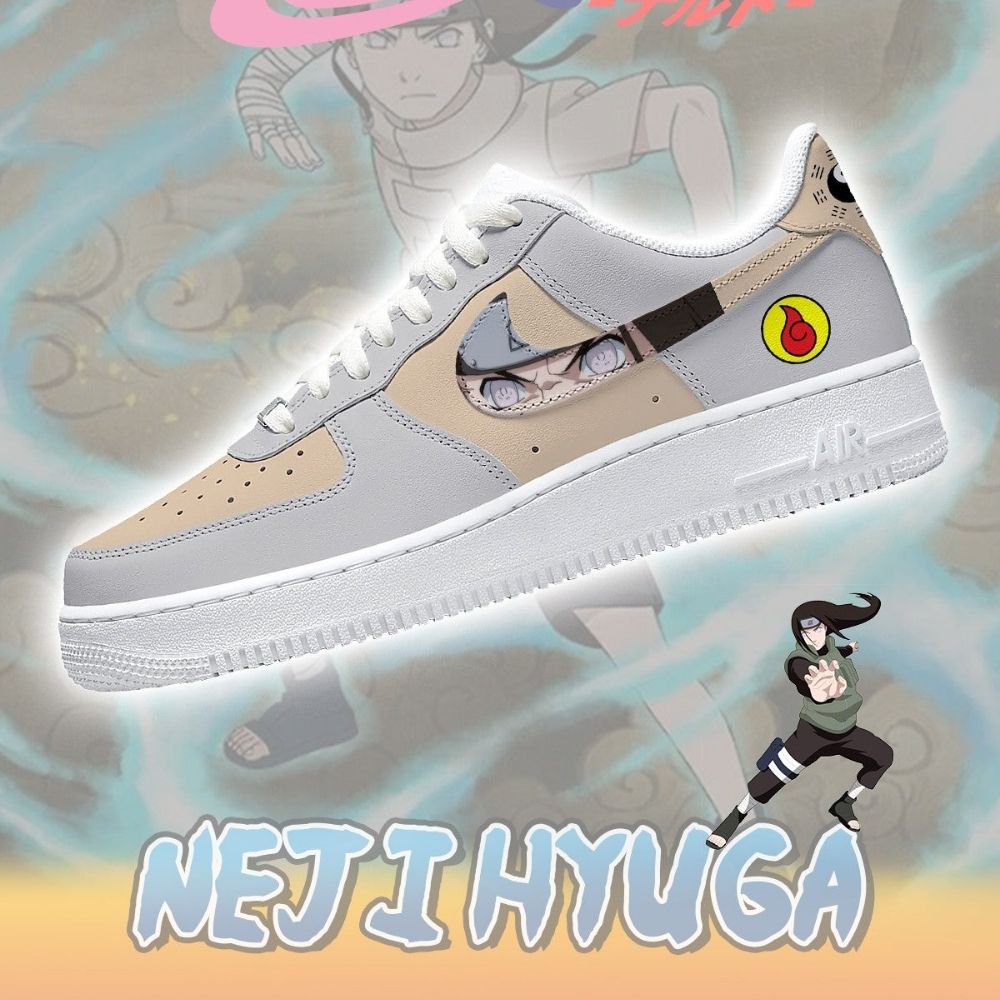 Neji Hyuga Naruto Air Force 1 Shoes For Anime Fans
