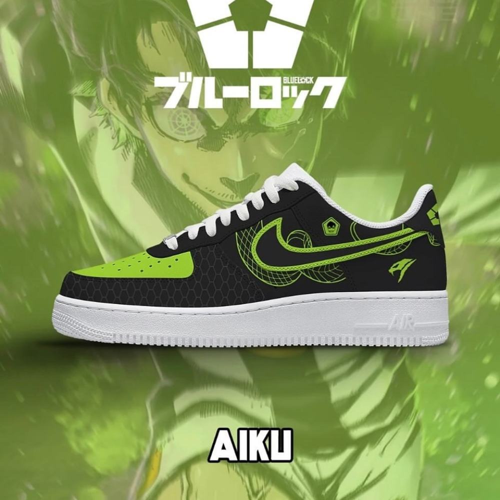 Aiku Blue Lock Air Force 1 Shoes For Anime Fans