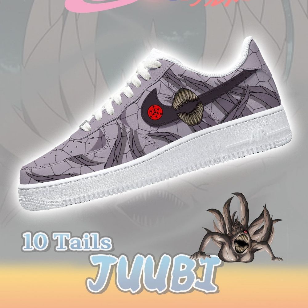 Ten Tails Juubi Naruto Air Force 1 Shoes For Anime Fans