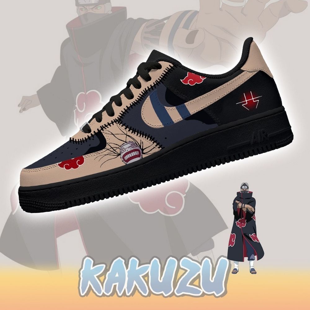 Akatsuki Kakuzu Hot Anime Naruto Air Force 1 Shoes For Anime Fans