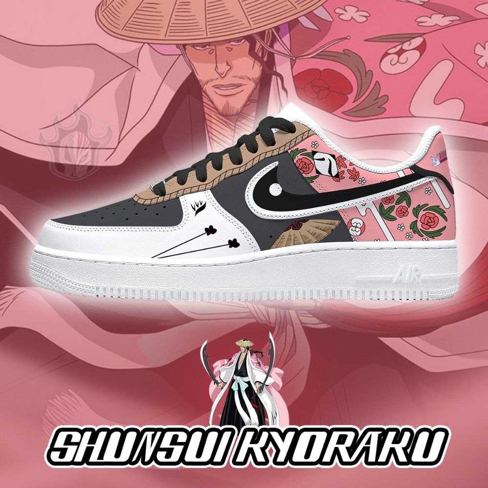 Shunsui Kyoraku Bleach Air Force 1 Shoes For Anime Fans
