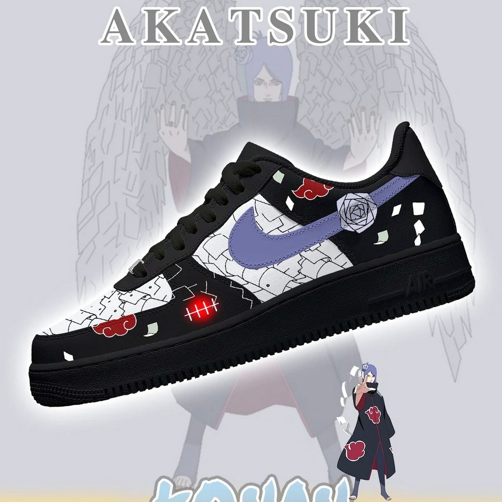 Konan Akatsuki Air Force 1 Shoes For Anime Fans