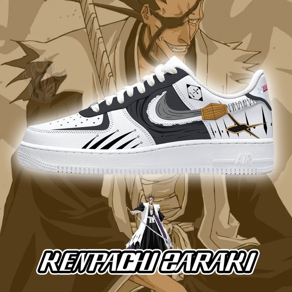 Kenpachi Zaraki Bleach Air Force 1 Shoes For Anime Fans